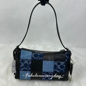 Coach Coachtopia Alter/Ego Small Slouchy Shoulder Bag CFI64 Denim/Black NWT